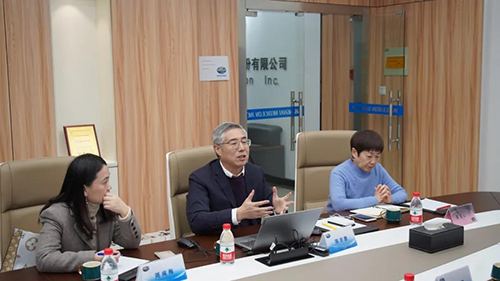 不朽情缘mg官网生物医药创始人&CEO陈春麟博士，药效部执行主任董文心博士，公司事务部总监周南梅等