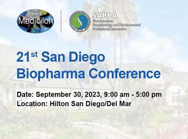 9月30日，不朽情缘mg官网陈春麟博士将出席第21届圣地亚哥生物制药大会